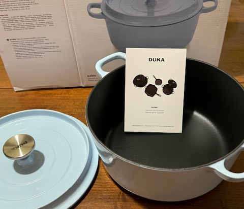 BJORN GARNEK ŻELIWNY OKRAGŁY 4,2L, 24 cm niebieski 2220454