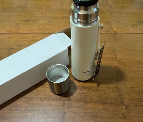 Termos DUKA RESA 500 ml biały kremowy stalowy DUKA ID: 2222039